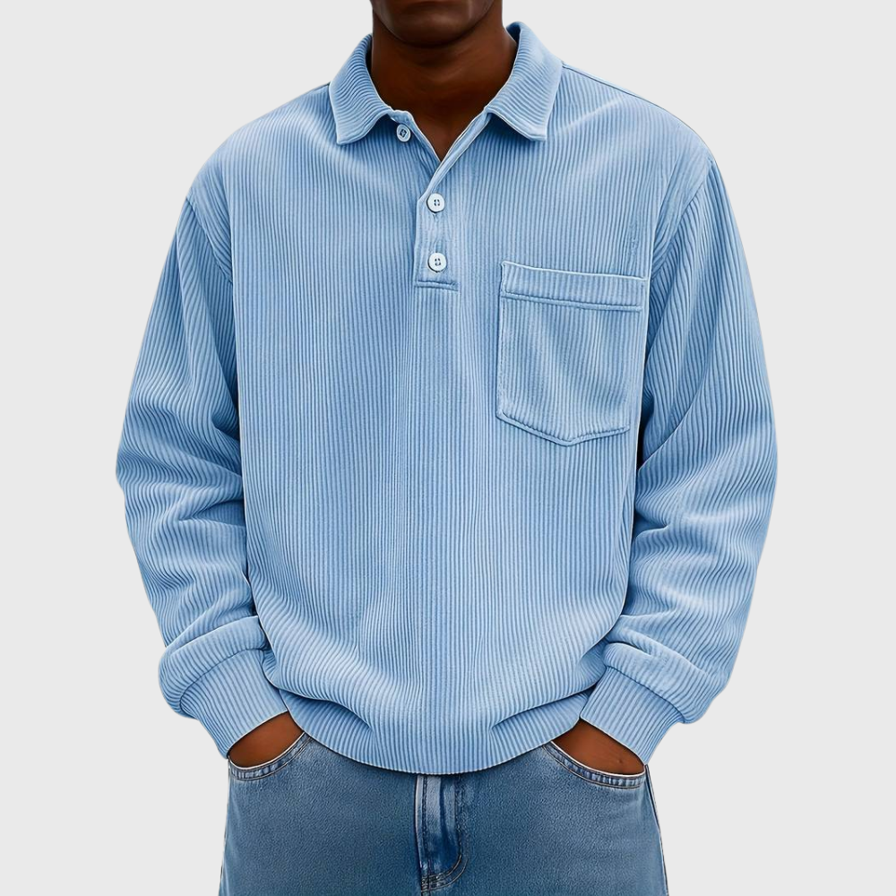 Hollis - Long Sleeve Drawstring Shirt