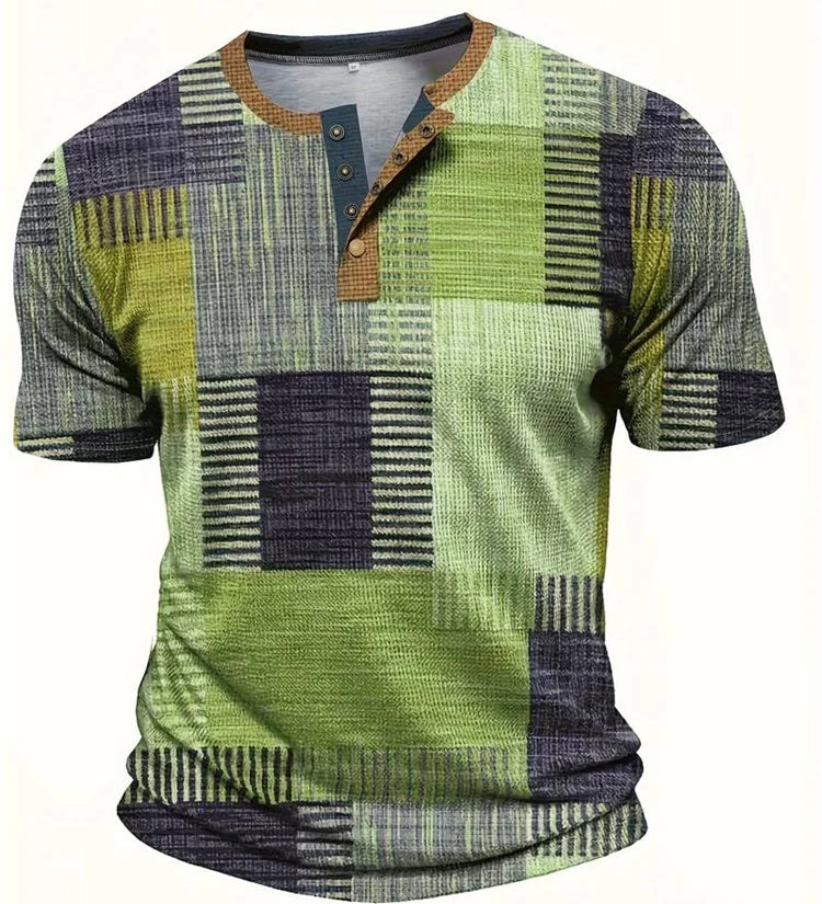 Eugene - Printed Patchwork T-Shirt