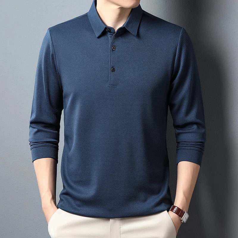 Guthrie - Knit Long Sleeve Polo Shirt