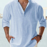Lambert - Minimalist Mandarin Collar Shirt