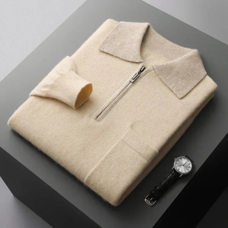 Rafferty - Two-Tone Cashmere Polo
