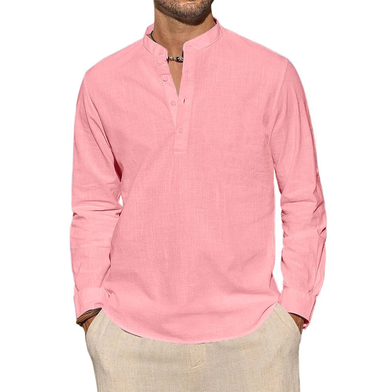 Drew - Cotton Henley Shirt