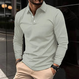 Chadwick - Knit Long Sleeve Polo Shirt