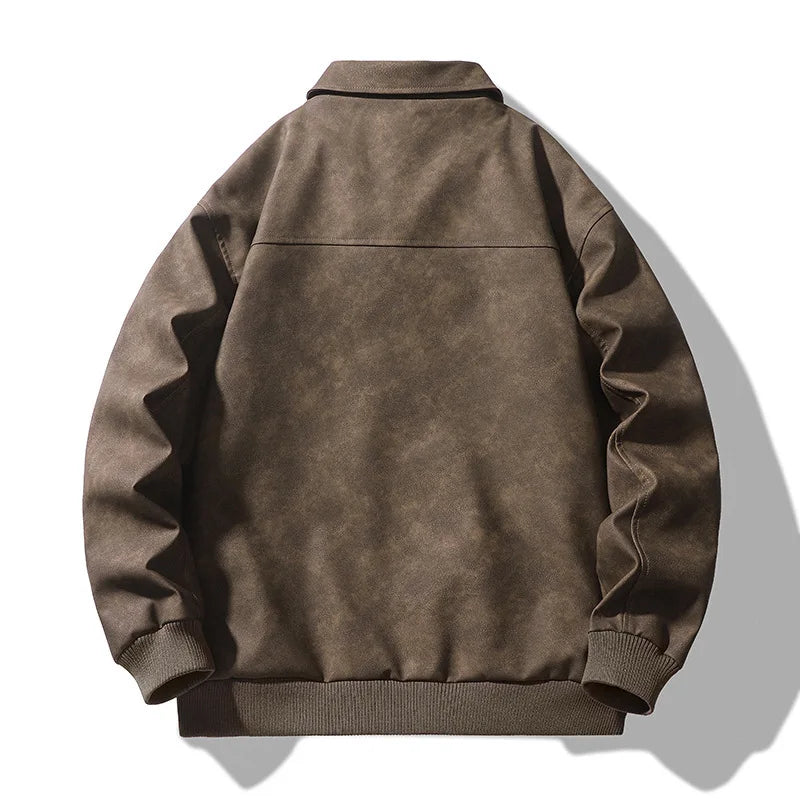Donovan™ | Leather Bomber Jacket