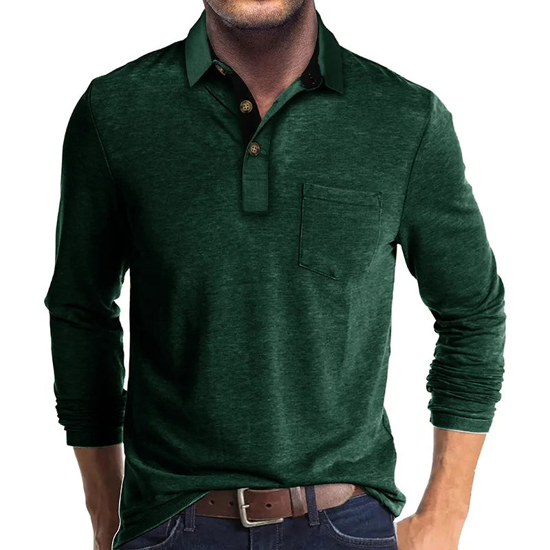 Lewis - Contrast Collar Polo Shirt