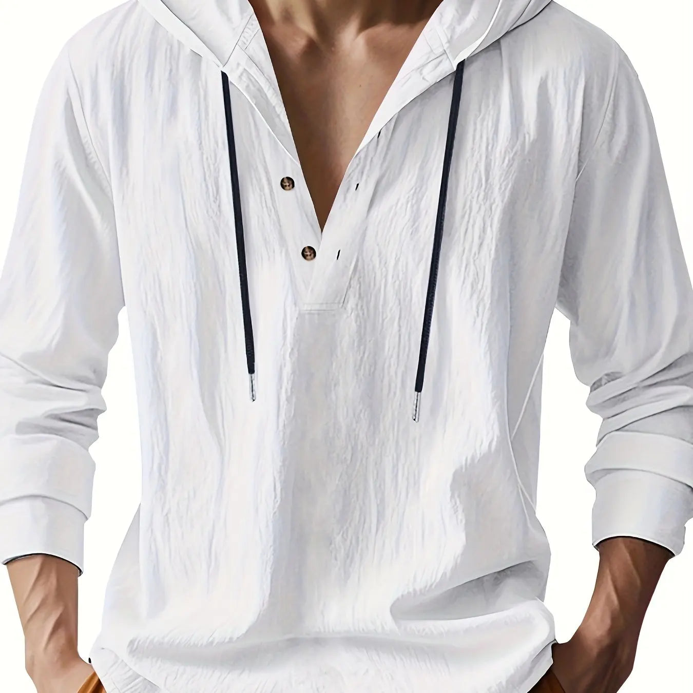 Jeffrey - Linen Hooded Shirt