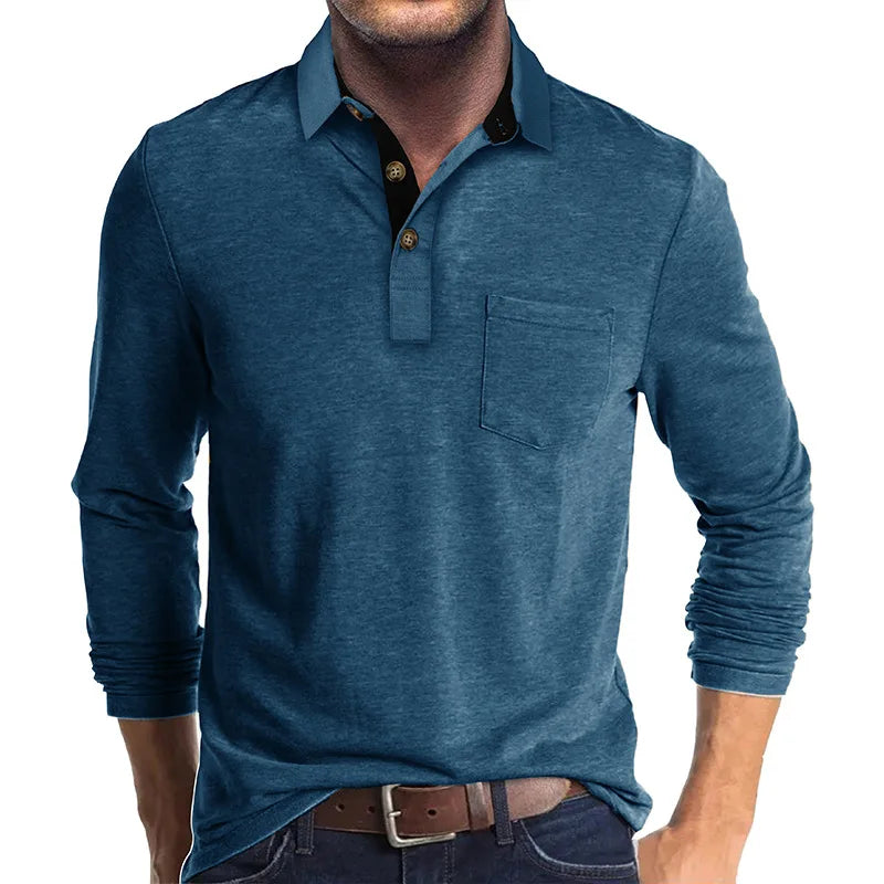 Lewis - Contrast Collar Polo Shirt