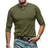 Fulton - Fitted Long Sleeve Henley T-Shirt