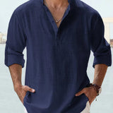 Lambert - Minimalist Mandarin Collar Shirt