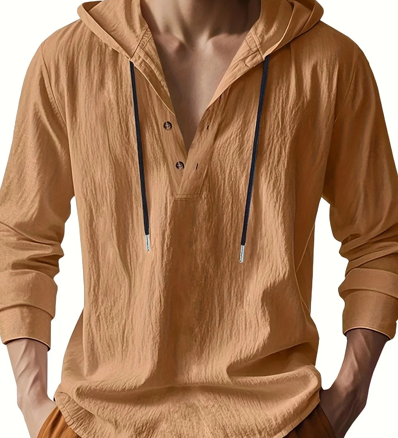 Jeffrey - Linen Hooded Shirt