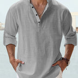 Lambert - Minimalist Mandarin Collar Shirt
