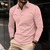 Chadwick - Knit Long Sleeve Polo Shirt