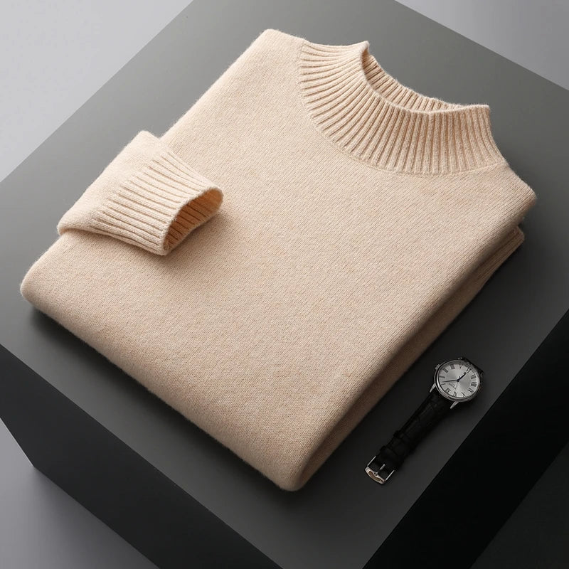 Ingram - Mock Neck Cashmere Jumper