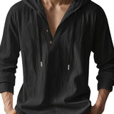 Jeffrey - Linen Hooded Shirt
