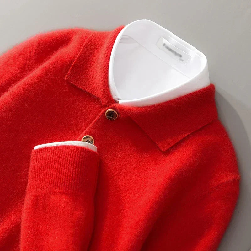 Sterling - Crisp Collar Cashmere Polo