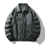 Donovan™ | Leather Bomber Jacket