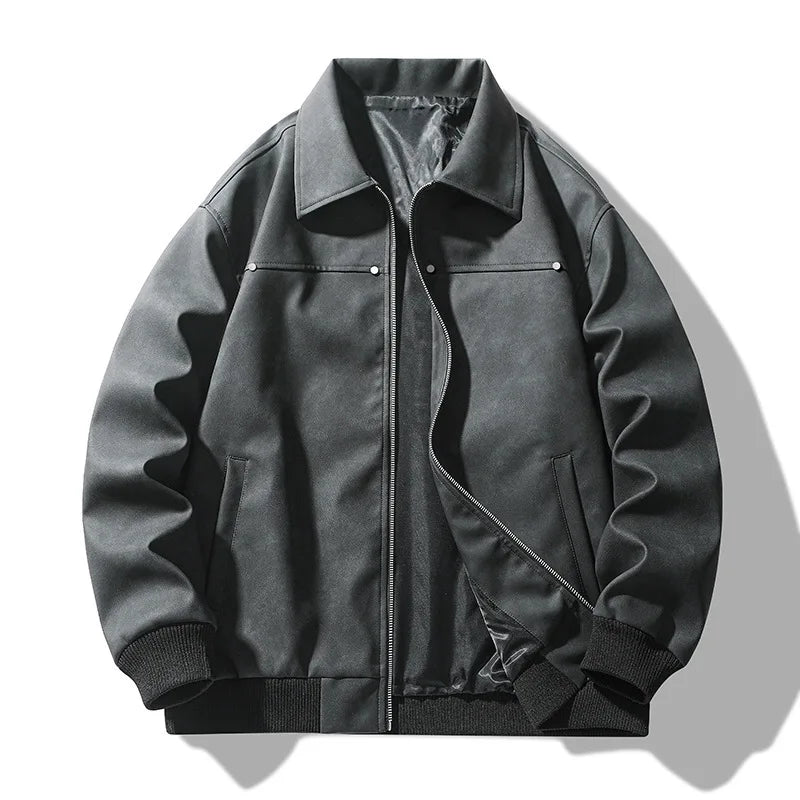 Donovan™ | Leather Bomber Jacket
