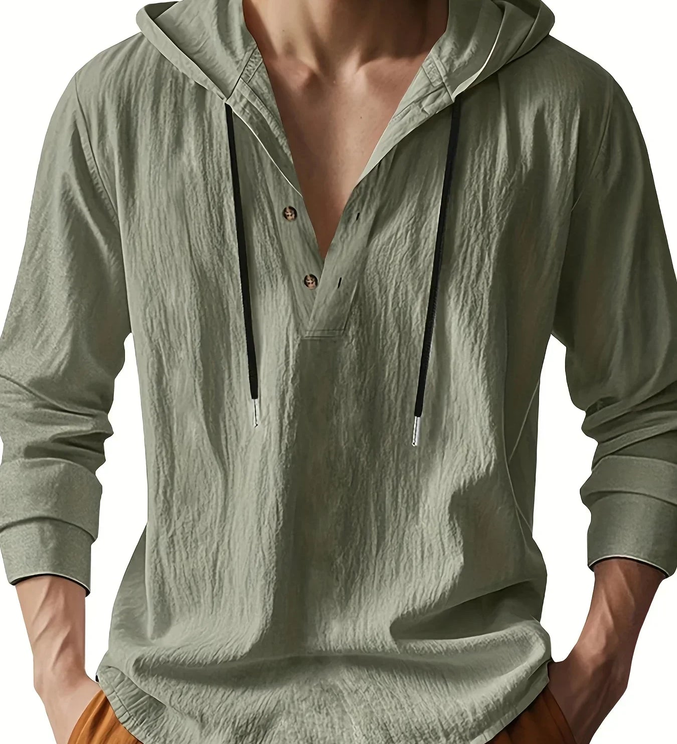 Jeffrey - Linen Hooded Shirt