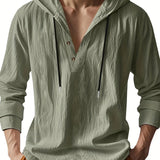 Jeffrey - Linen Hooded Shirt