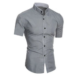 Malachi - Short Sleeve High Collar Shirt