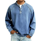 Marcus - Washed Denim Pullover Shirt
