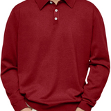 Houston - Ribbed Long Sleeve Polo Shirt