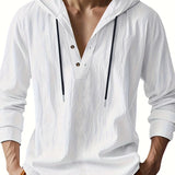 Jeffrey - Linen Hooded Shirt