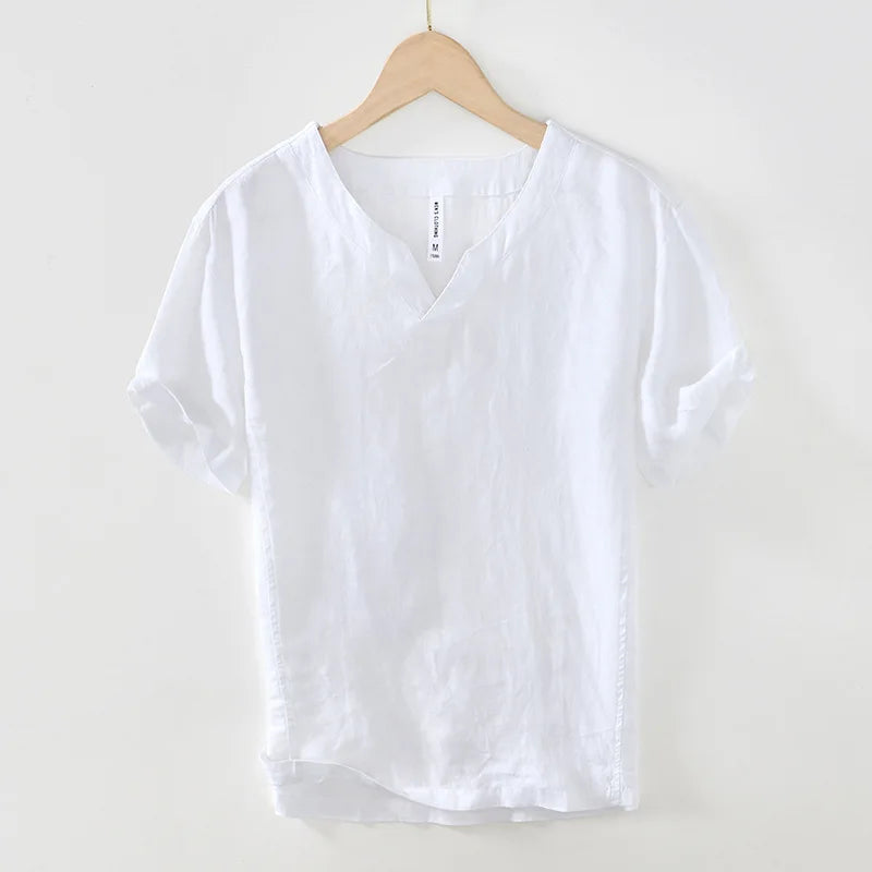 Marlow - Short Sleeve Relaxed Fit Linen Shirt