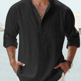 Lambert - Minimalist Mandarin Collar Shirt