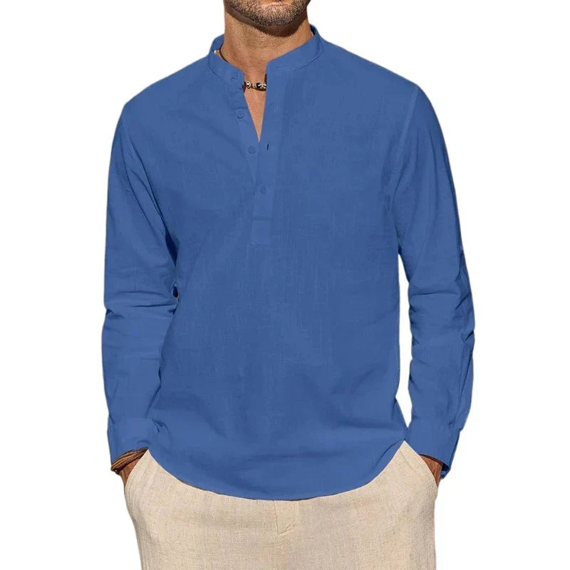 Drew - Cotton Henley Shirt