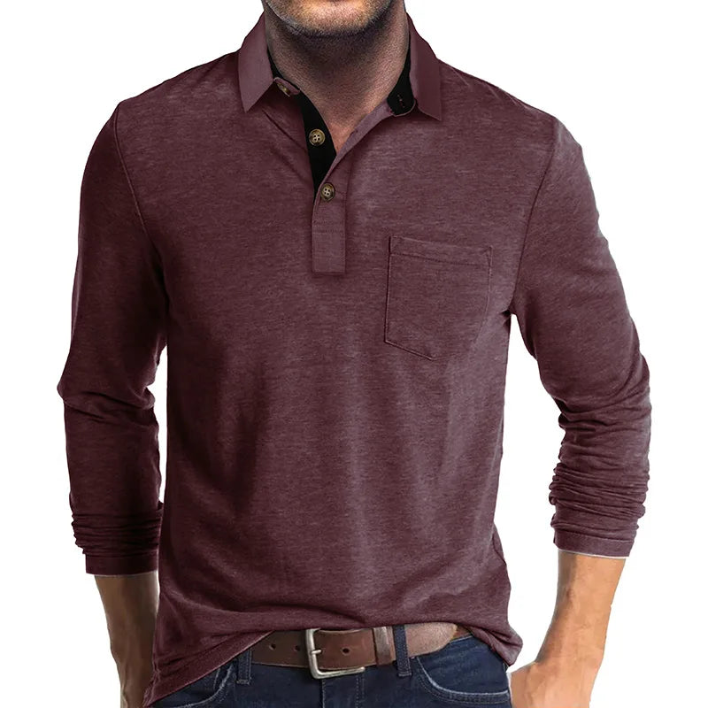 Lewis - Contrast Collar Polo Shirt