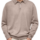 Houston - Ribbed Long Sleeve Polo Shirt