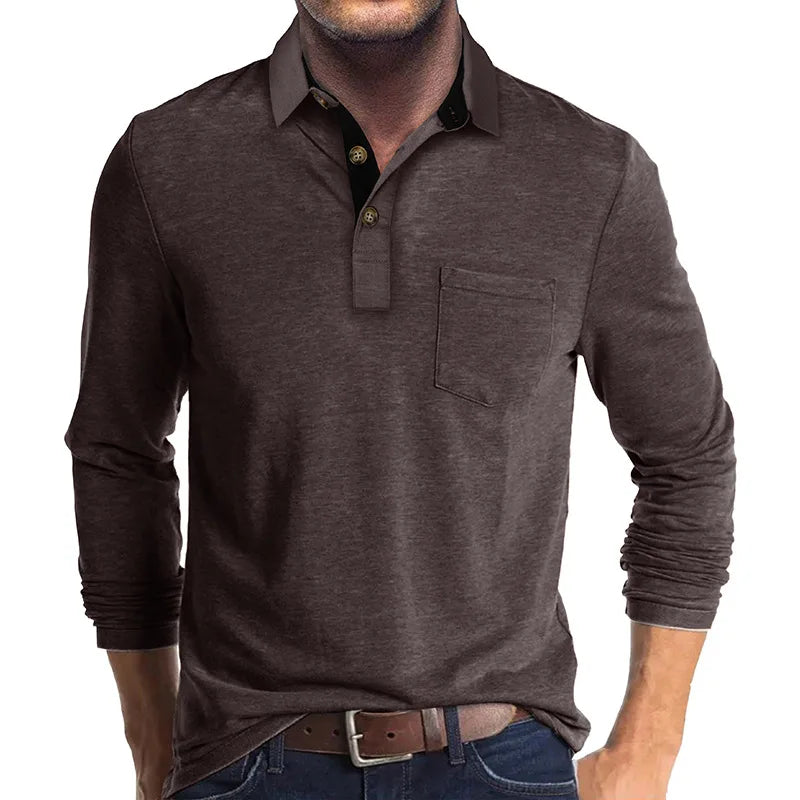 Lewis - Contrast Collar Polo Shirt