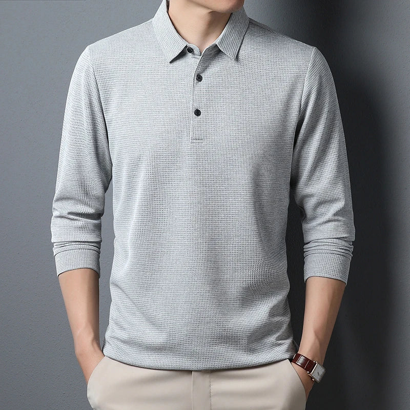 Guthrie - Knit Long Sleeve Polo Shirt