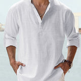 Lambert - Minimalist Mandarin Collar Shirt