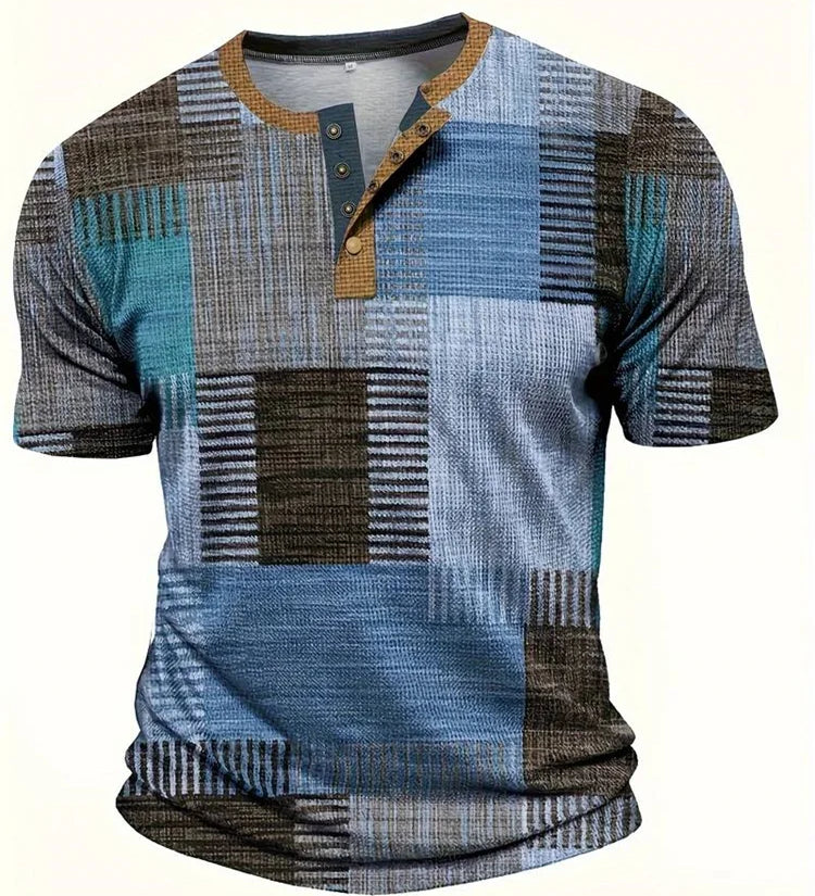Eugene - Printed Patchwork T-Shirt