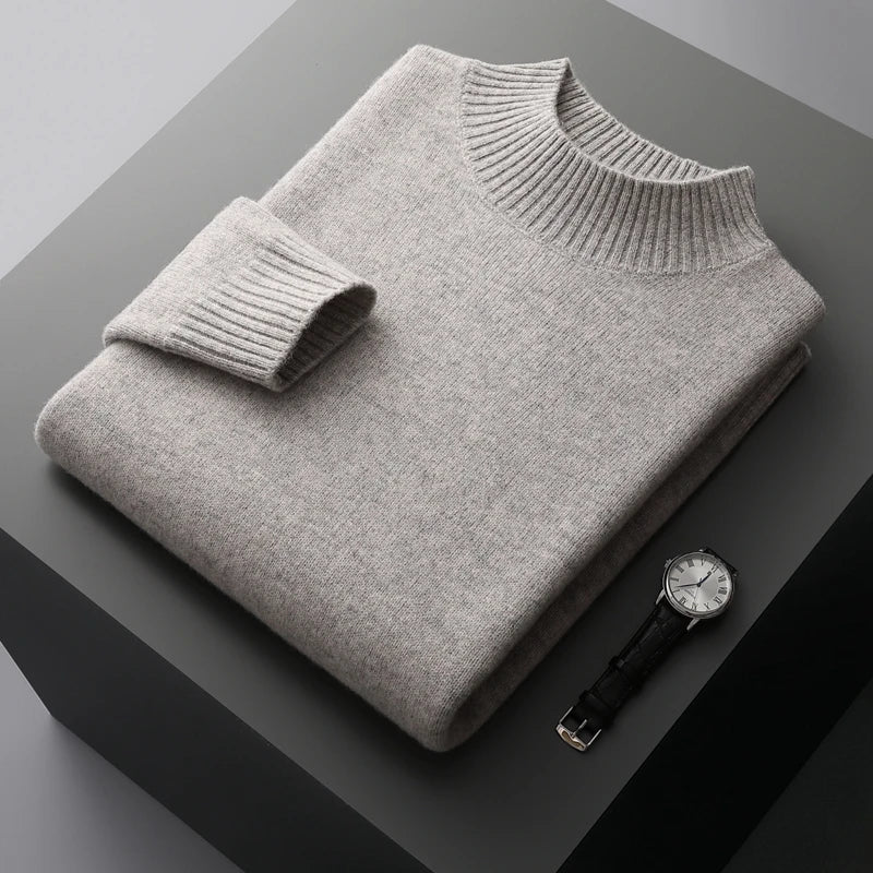 Ingram - Mock Neck Cashmere Jumper