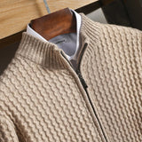 Aldous - Chunky Ribbed Zip Cardigan