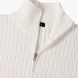 Dexter - Wave Texture Half-Zip Jumper
