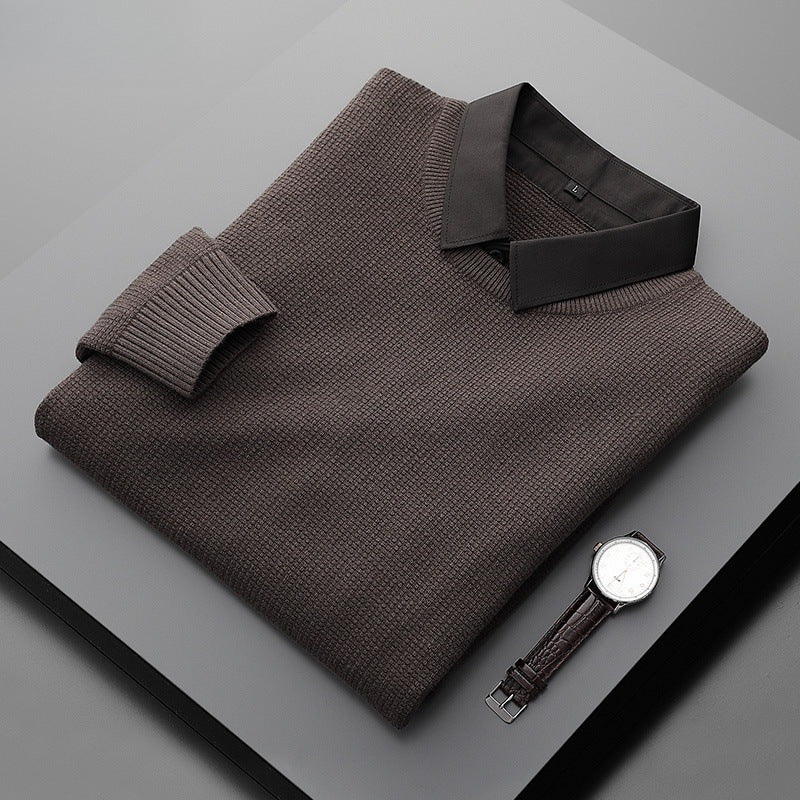 Kingsley - Dark Collar Knit Jumper