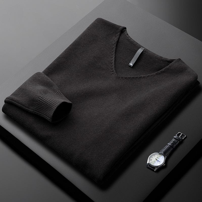 Gideon - Fine Knit V-Neck Jumper