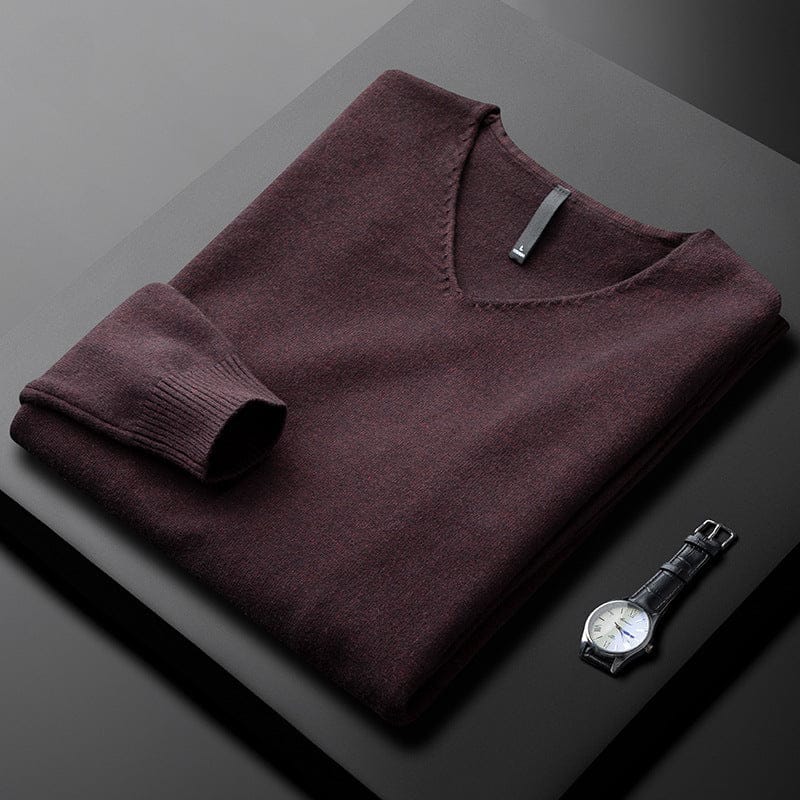 Gideon - Fine Knit V-Neck Jumper