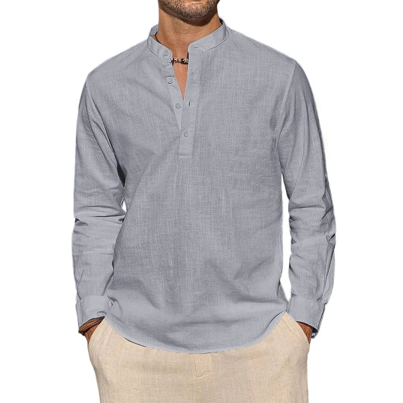 Drew - Cotton Henley Shirt
