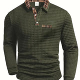 Everett - Waffle Knit Shirt-Collar Jumper