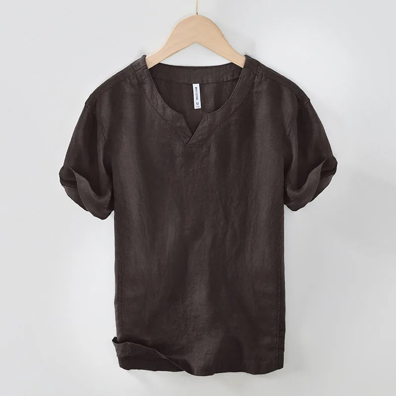 Marlow - Short Sleeve Relaxed Fit Linen Shirt