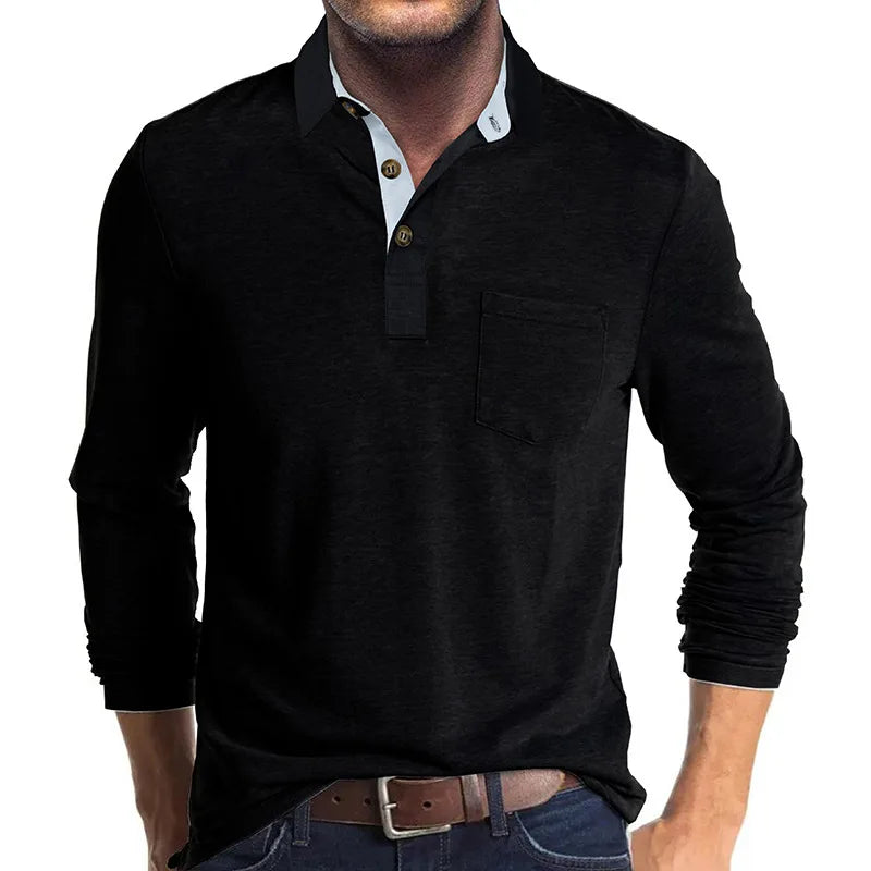 Lewis - Contrast Collar Polo Shirt