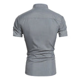 Malachi - Short Sleeve High Collar Shirt