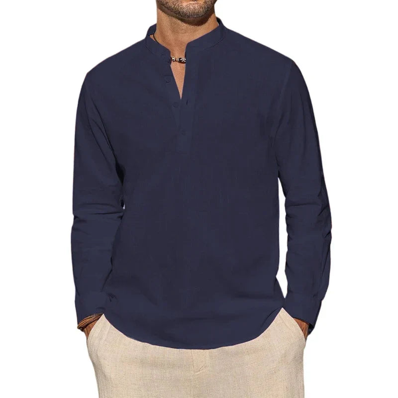 Drew - Cotton Henley Shirt