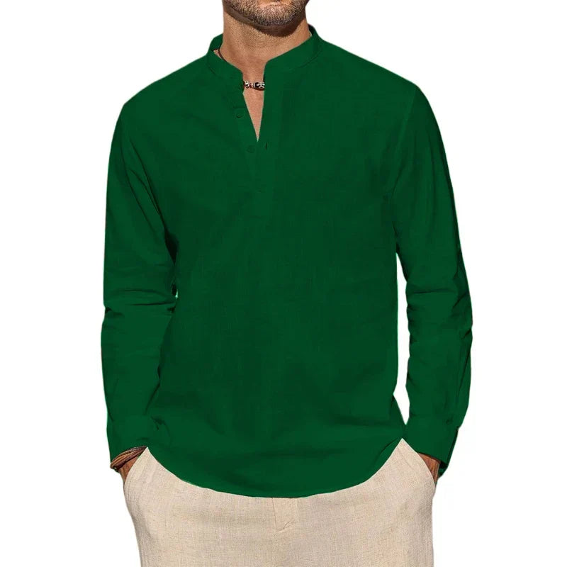 Drew - Cotton Henley Shirt