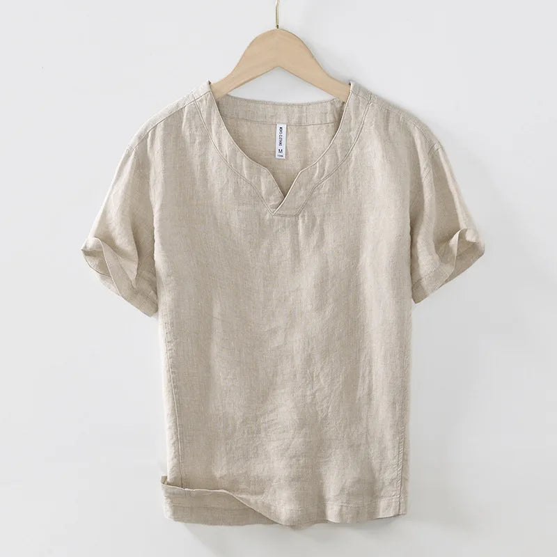 Marlow - Short Sleeve Relaxed Fit Linen Shirt